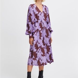 ICHI - Kleid Orine Port Royale Flower